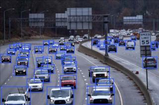 Bounding box of cars for license plate detection